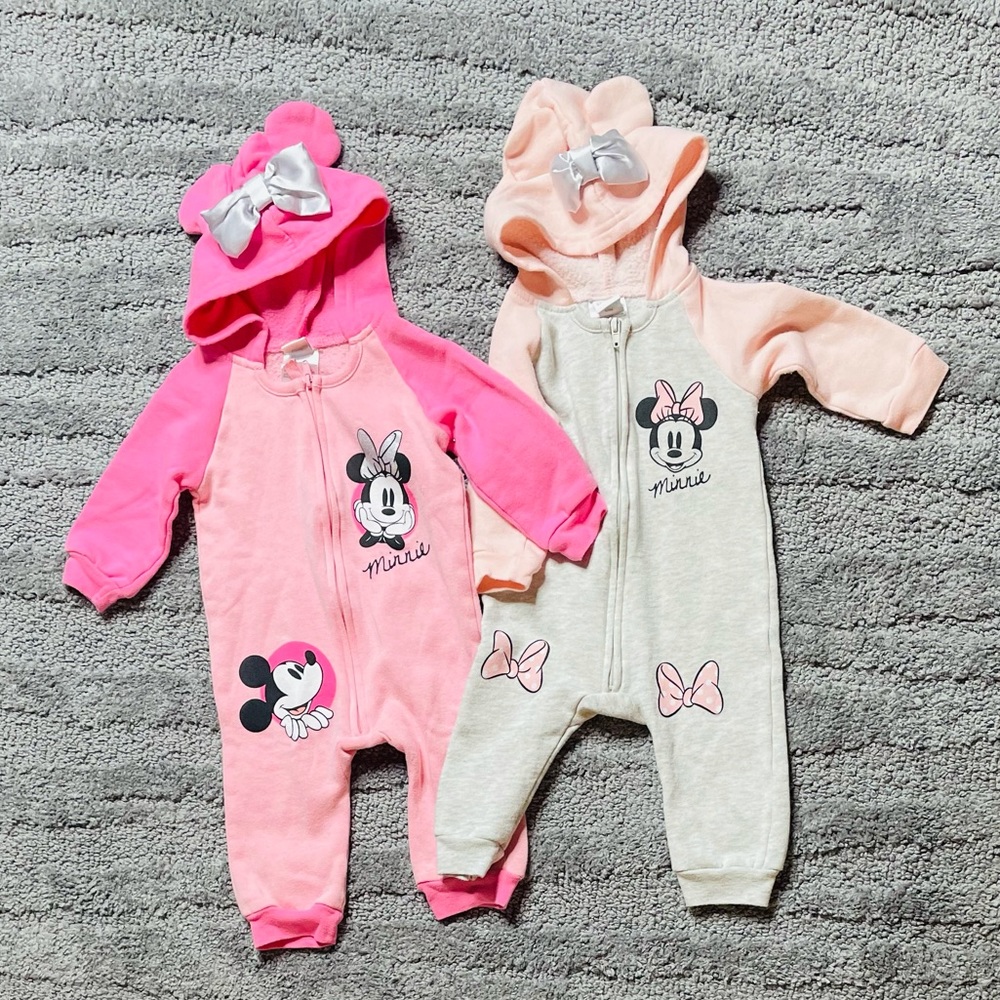 Minnie mouse set baby girl onesies/ new without tag/